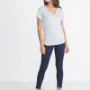 Slub V-neck - Varsity Grey - Image 4