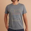 Sport Crew Graphic Tee in Anthracite - Image 2