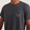 Sport Crew Graphic Tee in Dark Heather Grey - Image 3