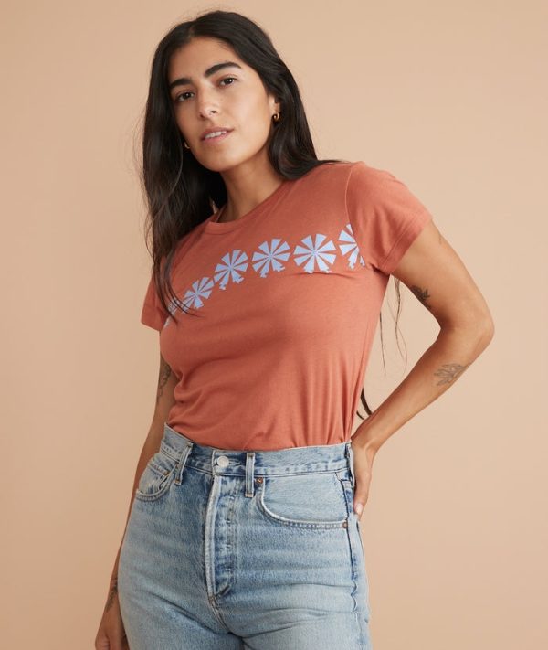 Sun Classic Crew Tee in Rosewood