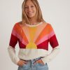 Sunset Icon Sweater in Oatmeal/Warm Sunset - Image 3