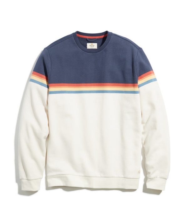 Sunset Stripe Sweatshirt in Colorblock Sunset Stripe