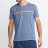 Sunset Stripe Sport Crew in Blue Heather - Image 2