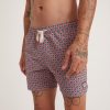 5" Swim Trunk in Faded Rose Geo Print - Image 3