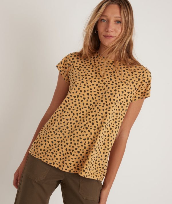 Swing Crew Tee in Cheetah