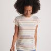 Swing Crew Tee in Rainbow Stripe - Image 2