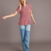 Swing Crew Tee in Rhododendron - Image 4