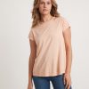 Swing Crew Tee in Shell Coral - Image 2
