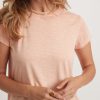 Swing Crew Tee in Shell Coral - Image 3