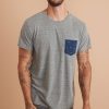Signature Pocket Tee in Heather Grey - Image 2