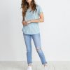 Boyfriend Pocket Tee in Aquamarine - Image 4