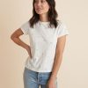 Classic Crew Tee in White Cherry Print - Image 4