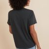 Boyfriend Crew Tee in Faded Black - Image 5