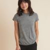 Swing Crew Tee in Mid Heather Grey - Image 3