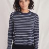 Double Knit Crew in Navy Blazer/White - Image 3