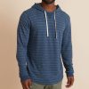 Double Knit Pullover Hoodie in Navy/White - Image 2