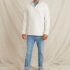 Montecito Beach Hoodie in Blue/White Stripe - Image 4