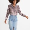 Kendall Button Down in Red Plaid - Image 2