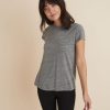 Swing Crew Tee in Mid Heather Grey - Image 2