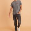Re-Spun Taped Pocket Tee in Heather Grey Neps - Image 3