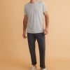 Re-Spun Stripe Crew in Heather Grey Multi Stripe - Image 3