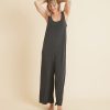Luxe Rib Jumpsuit in Faded Black - Image 2