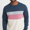 Jordan Sweatshirt in Navy/Natural Colorblock - Image 3