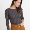 Rib Crew in Navy Blazer/Cashew - Image 4