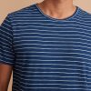 Signature Crew Tee in Indigo/White Stripe - Image 3