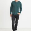 Double Knit Henley in Green Gables - Image 4