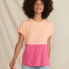 Caitlyn Tee in Papaya Punch/Lilac Rose - Image 3