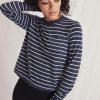 Double Knit Crew in Navy Blazer/White - Image 4