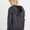 Signature Zip Lined Hoodie in Faded Black - Image 2