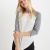 Lightweight Baseball Raglan in Light Grey / Ash Heather - Image 2