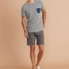 Signature Pocket Tee in Heather Grey - Image 4