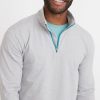 Huntley Quarter Zip in Light Heather Grey - Image 4