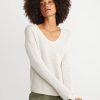 Elisa Pullover in Winter White Heather - Image 2