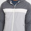 Keeler Zip Hoodie in Grey/White - Image 3