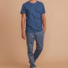 Signature Crew Tee in Indigo/White Stripe - Image 4