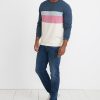 Jordan Sweatshirt in Navy/Natural Colorblock - Image 4