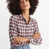 Kendall Button Down in Red Plaid - Image 4