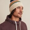 Glacier Pom Beanie in Tan/Multi Stripe - Image 3