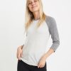Lightweight Baseball Raglan in Light Grey / Ash Heather - Image 4