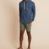 Double Knit Pullover Hoodie in Navy/White - Image 4