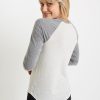 Lightweight Baseball Raglan in Light Grey / Ash Heather - Image 3