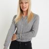 Double Knit Henley in Heather Grey - Image 3