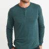 Double Knit Henley in Green Gables - Image 2