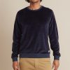 Velour Crewneck in India Ink/Red Stripe - Image 2