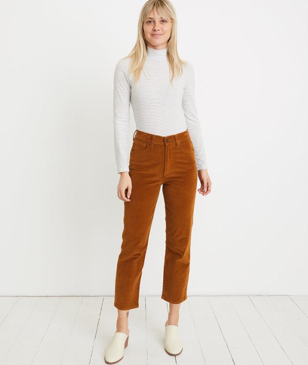 Vintage Straight Corduroy in Camel
