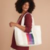 Tote in Natural/Bold Multi Stripe - Image 5